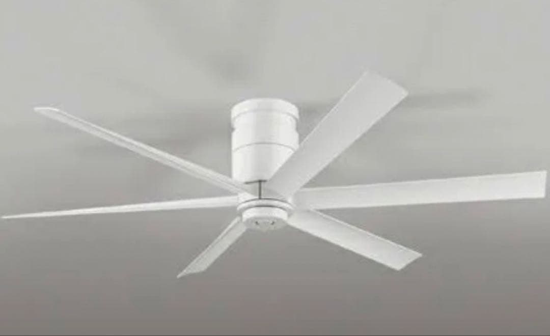 オーデリック WF237P1 シーリングファン リモコン付 オフホワイト　中古