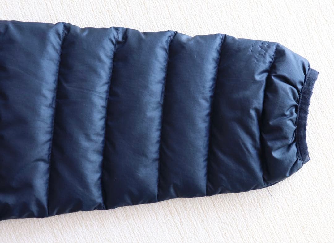 【リペアシート付】パタゴニア ダウンセーターフーディ M 紺×赤 84701