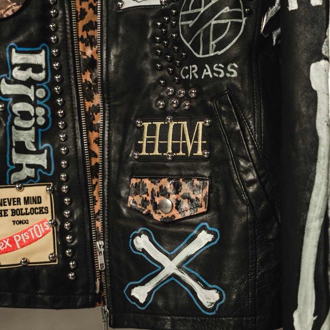 鋲ジャン　レア　カスタムライダース　レザーライダース