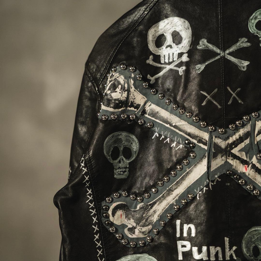 鋲ジャン　レア　カスタムライダース　レザーライダース