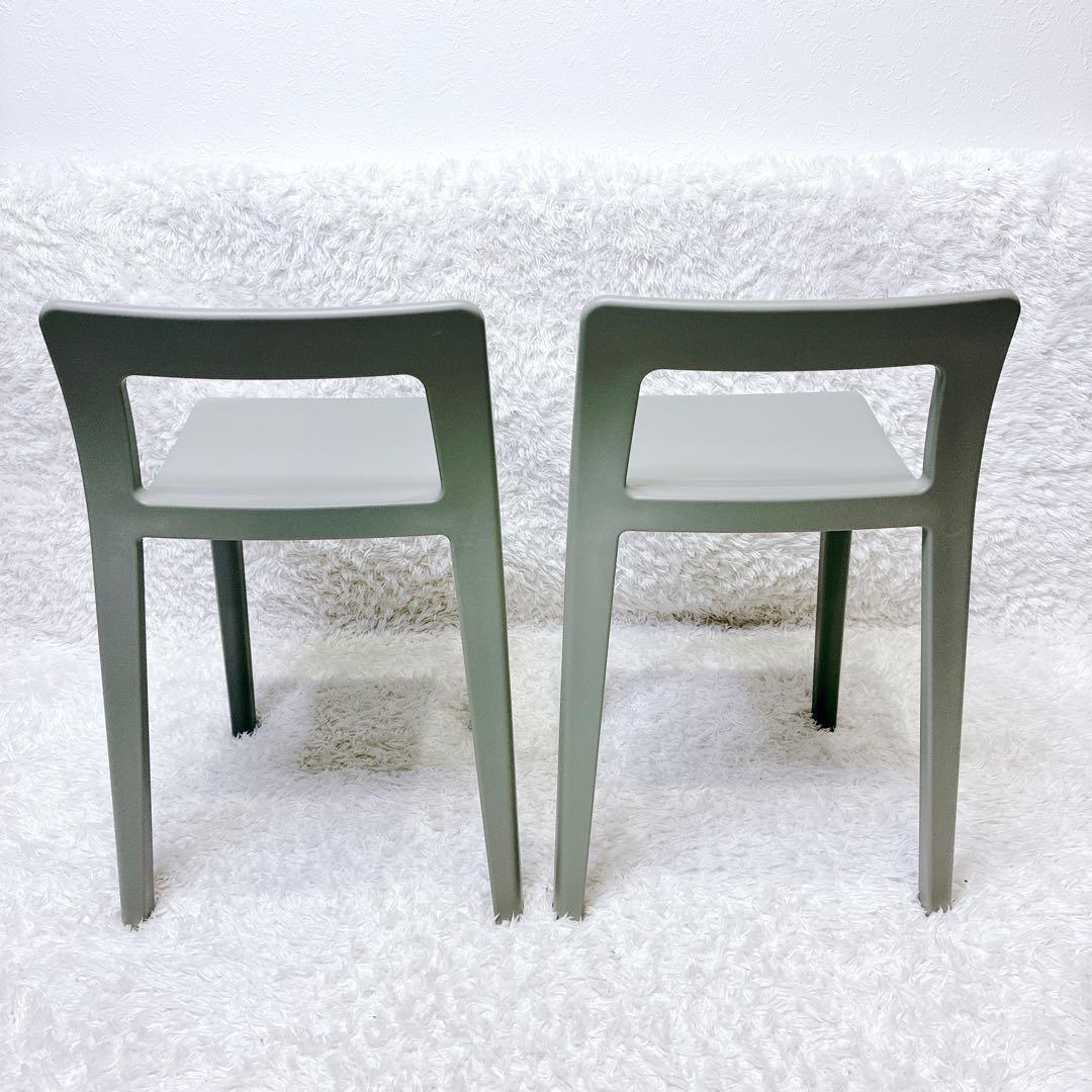 ENOTS エノッツ ミニマルチェア グレー 2脚 岩谷マテリアル スタッキング