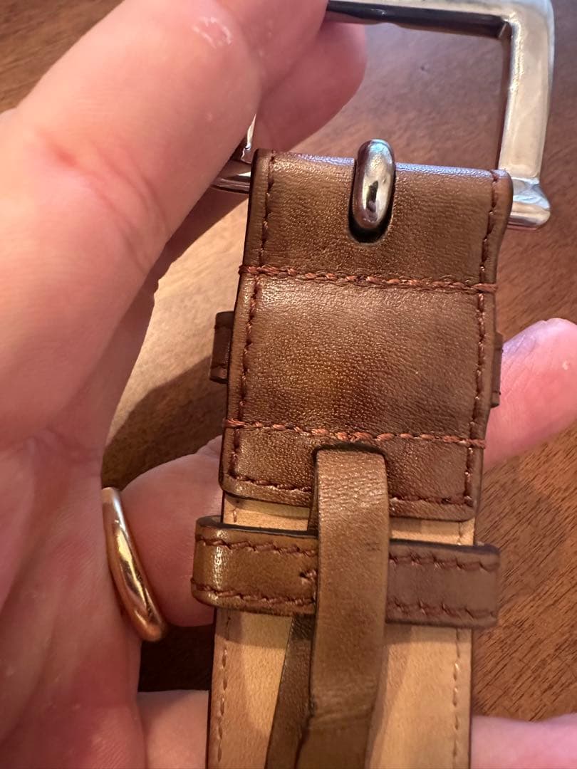 JOHN LOBB SQUARE 022 BELT ダークブラウン⭐️破格‼️