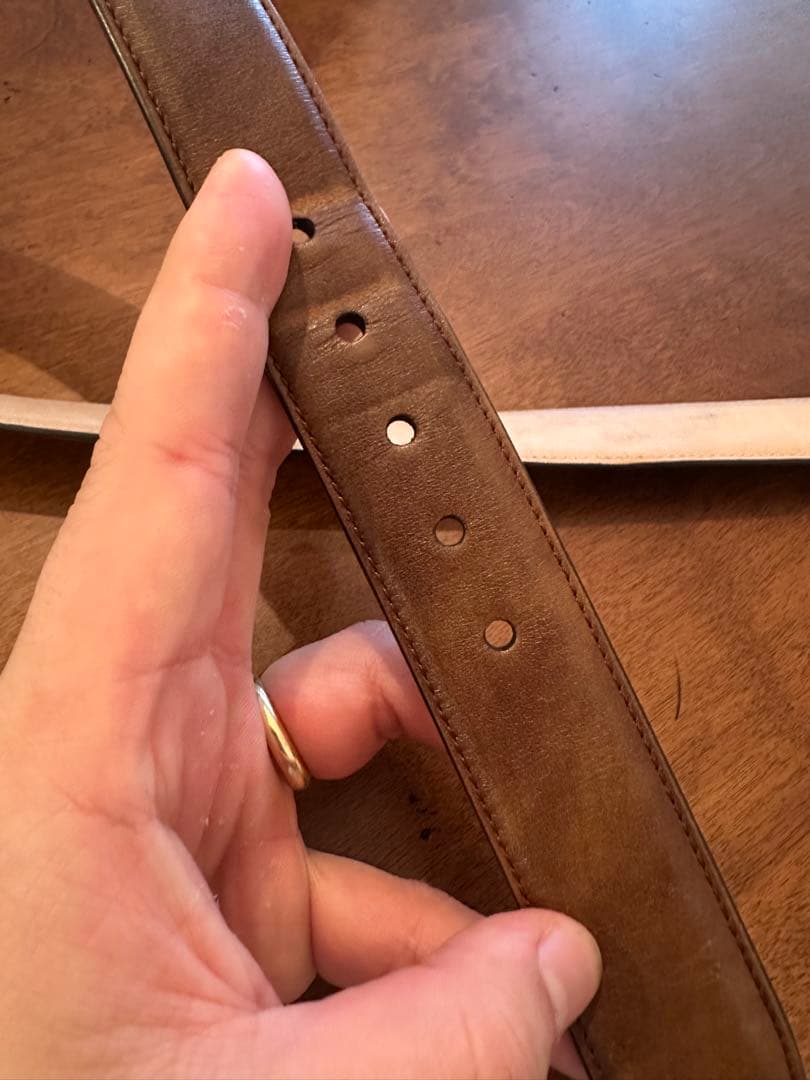 JOHN LOBB SQUARE 022 BELT ダークブラウン⭐️破格‼️