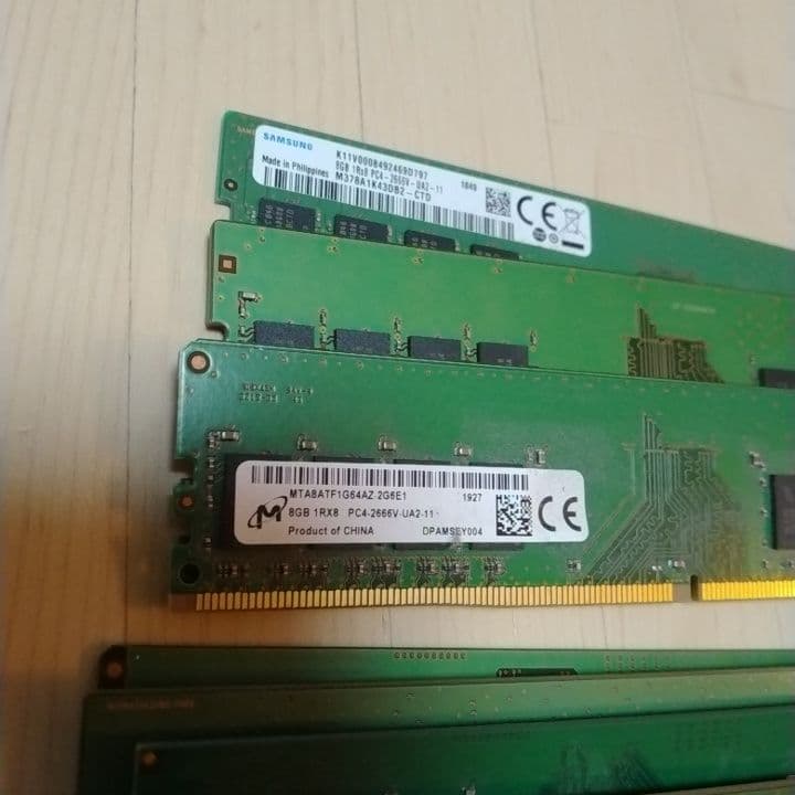 【ジャンク扱い、都市鉱山】DDR4、3メモリ46枚、CPU20枚