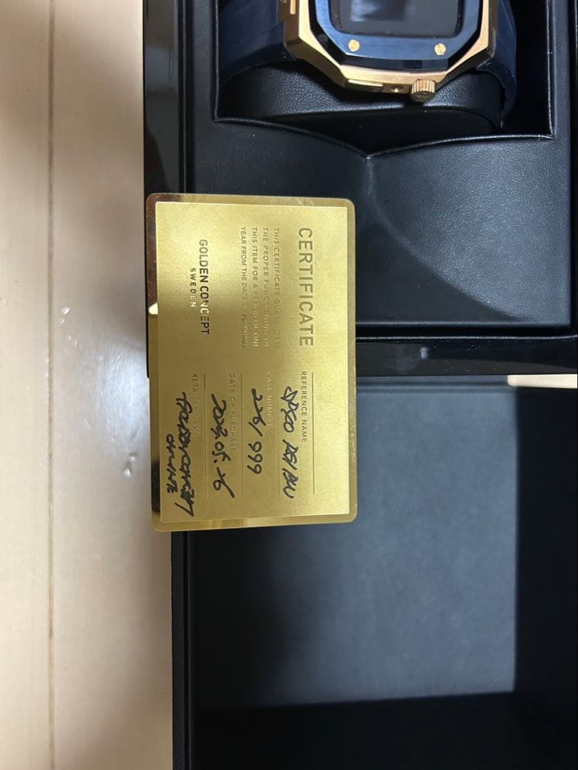 GOLDEN CONCEPT ゴールド×ブルー AppleウォッチSE本体