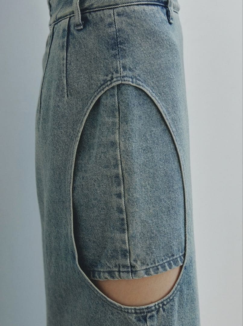 な*な様 CLANE CIRCLE CUT LAYERED DENIM SKIR