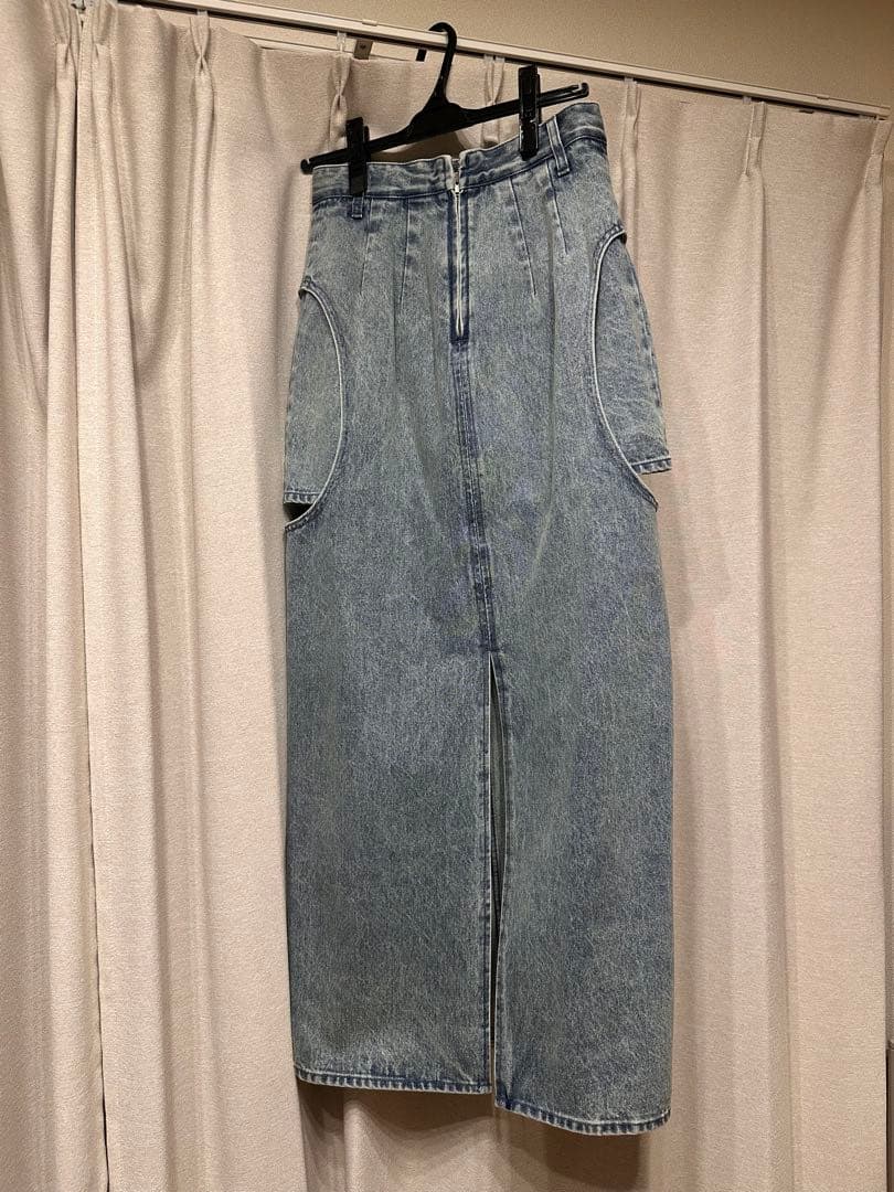 な*な様 CLANE CIRCLE CUT LAYERED DENIM SKIR