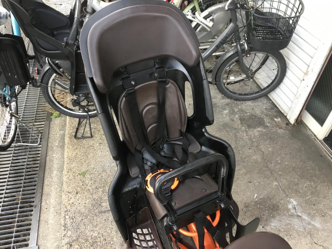 地域限定送料無料　パスバビー　子供乗せ　12,3AH　オレンジ　電動自転車