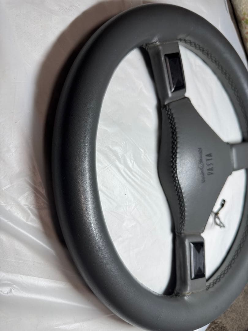 イタルボランテ Pasta レザーステアリング 当時物