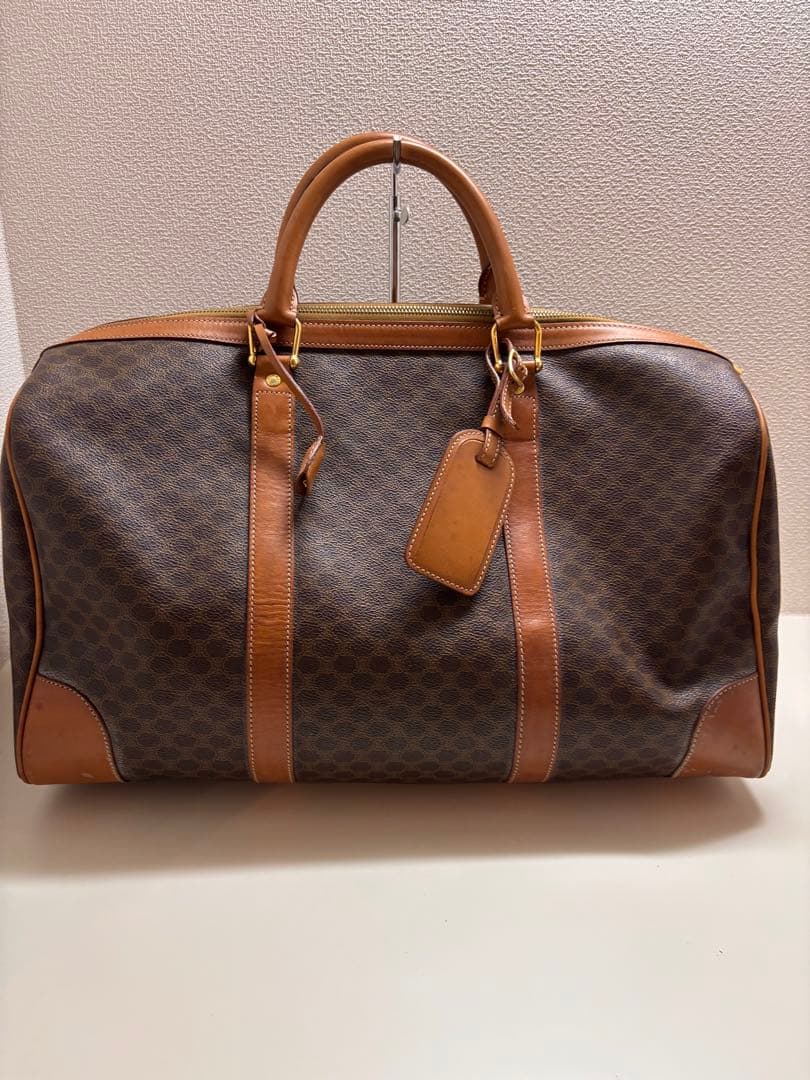 CELINE セリーヌ　ボストンバッグ　トリオンフ　マカダム柄