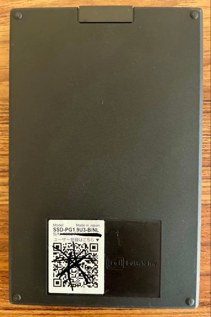 BUFFALO 外付け　SSD 2TB SSD-PG1.9U3-B/NL