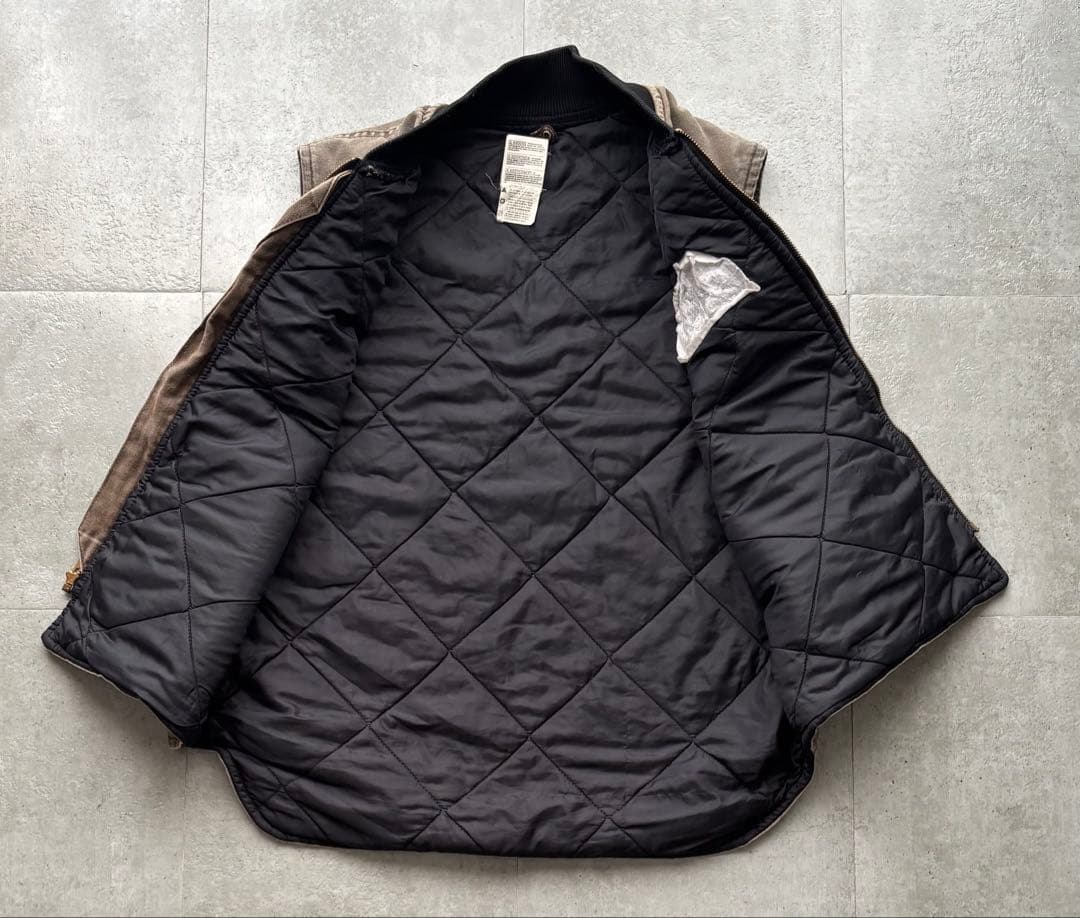 USA製　カーハート　ダックベスト　V02CHT フェード　腰ゴム　Lサイズ