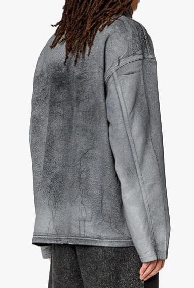 DIESEL [新品タグ付き] グレン期 特殊加工プルオーバースウェット