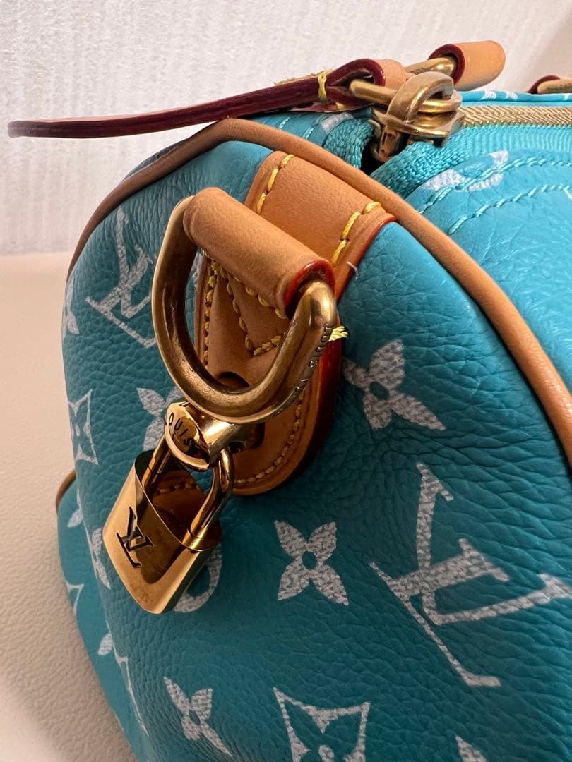 ルイヴィトン LV スピーディ P9 バンドリエール 25 ターコイズ 正規品