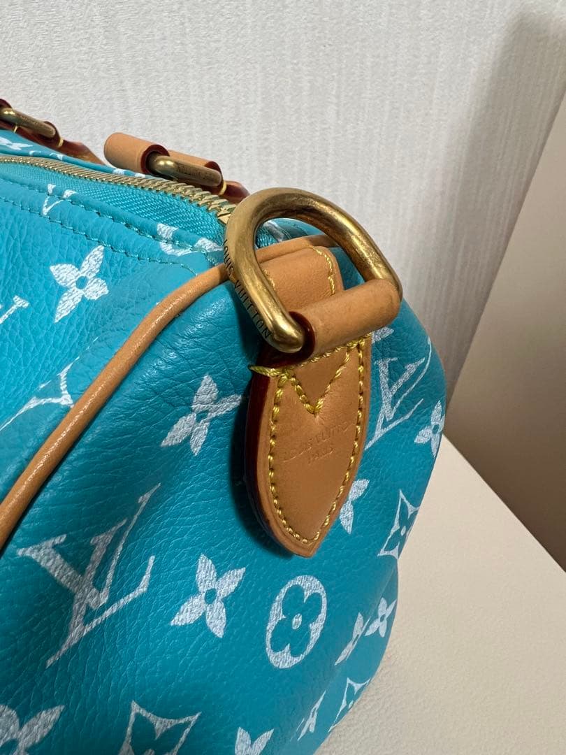 ルイヴィトン LV スピーディ P9 バンドリエール 25 ターコイズ 正規品