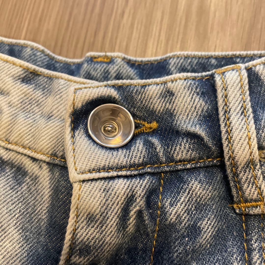 【美品】メゾンマルジェラ 22AW カットアウト　5ポケットワイドデニムパンツ