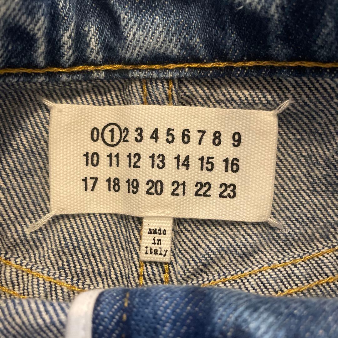 【美品】メゾンマルジェラ 22AW カットアウト　5ポケットワイドデニムパンツ