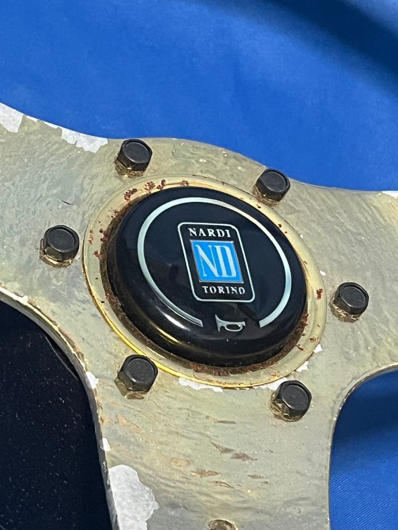 み*】様 【ジャンク品】ナルディ（NARDI）クラシックウッド ステアリング 3