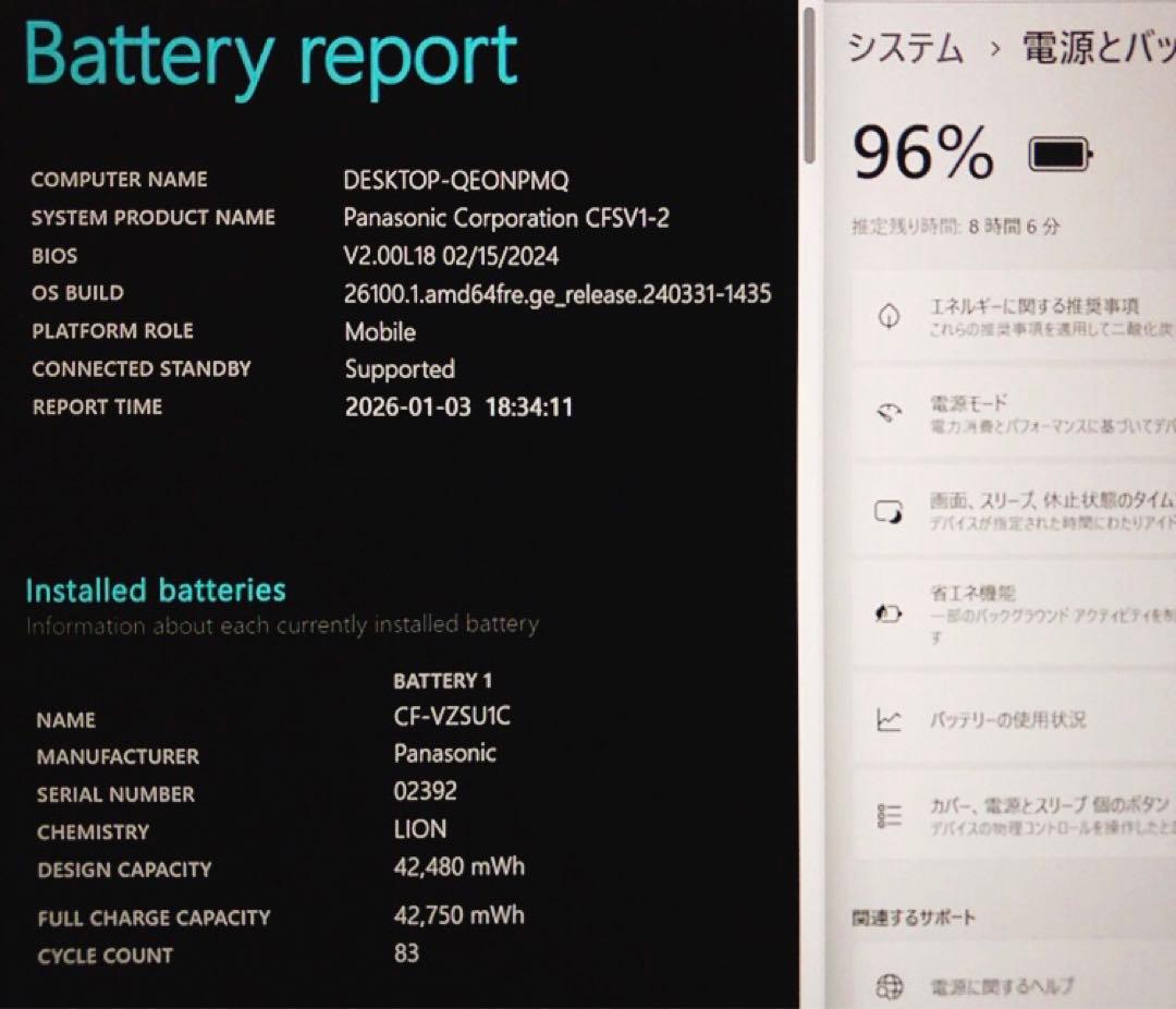 バッテリー良好【第11世代 i5/16GB 】レッツノートSV1！高性能&軽量