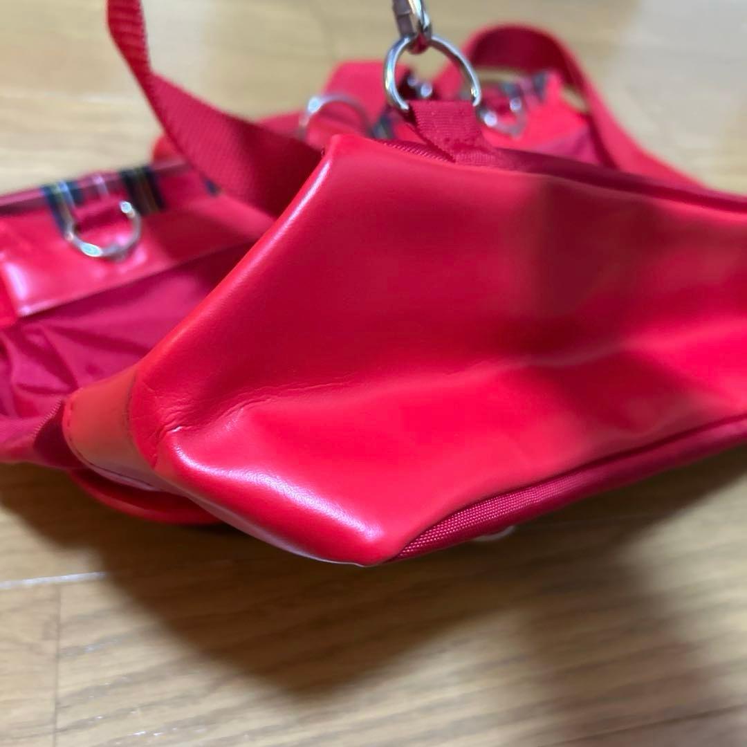 未使用　ハローキティ チェック3wayバッグ リュック レトロ　レッスンバッグ