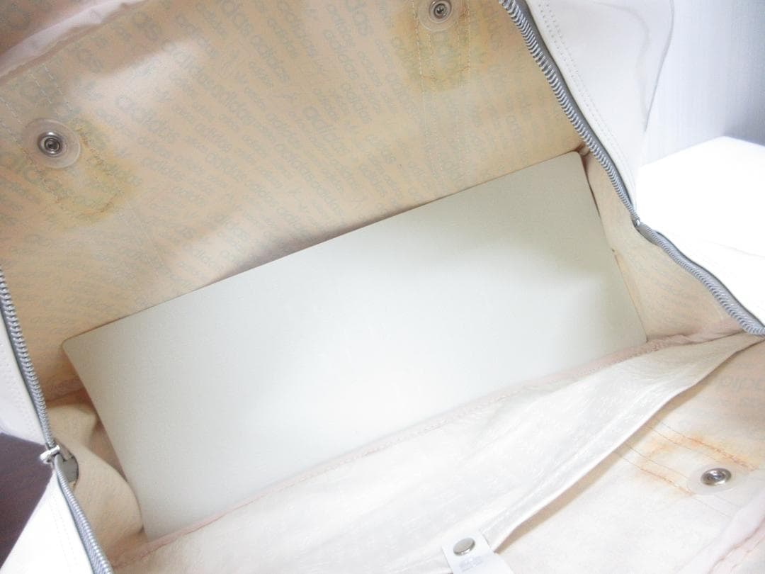 アディダス 80s スーパースター エナメル スポーツバッグ 白 ●①a