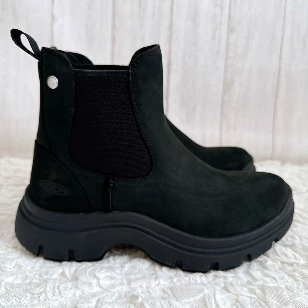 【美品】KEEN キーン 防水 チェルシーブーツ サイドゴア アウトドア 通勤