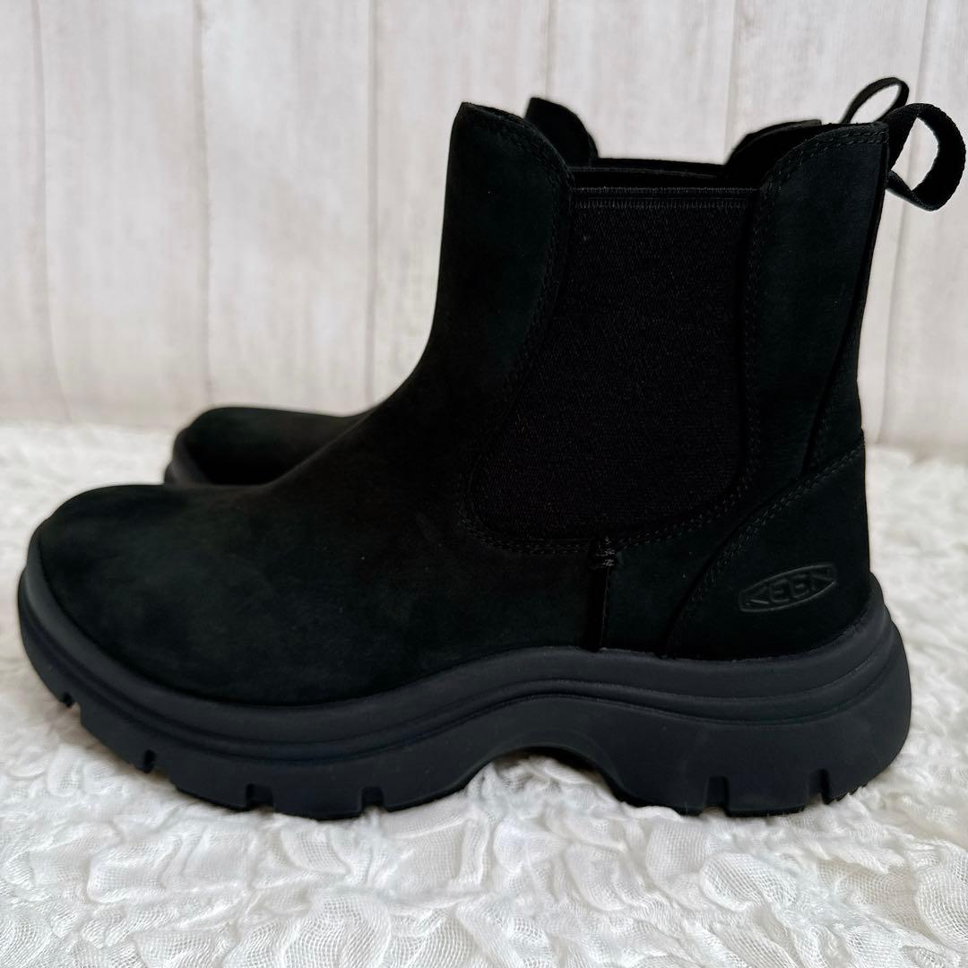 【美品】KEEN キーン 防水 チェルシーブーツ サイドゴア アウトドア 通勤