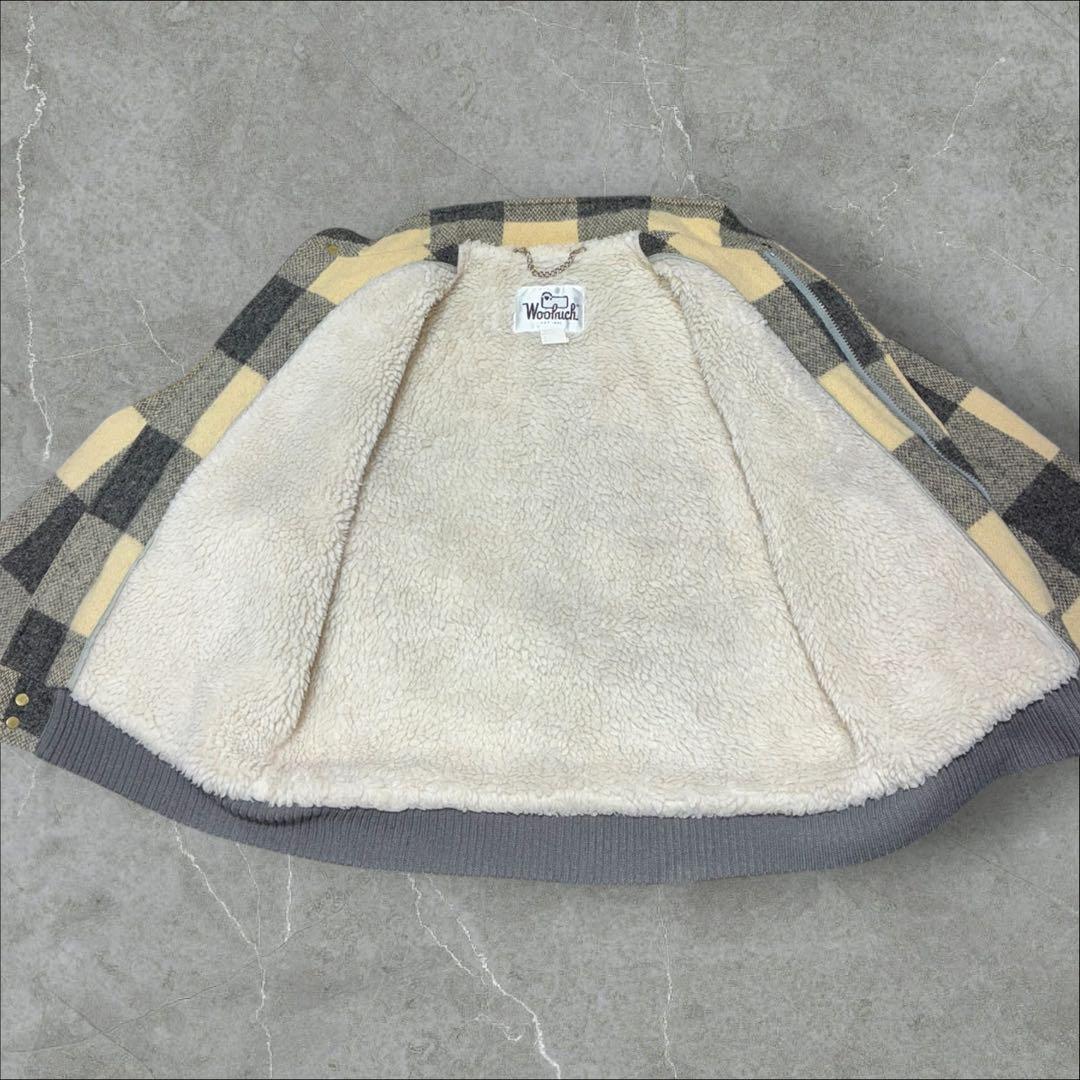70’s Woolrich ウールハリントンジャケット USA製 短丈 裏ボア