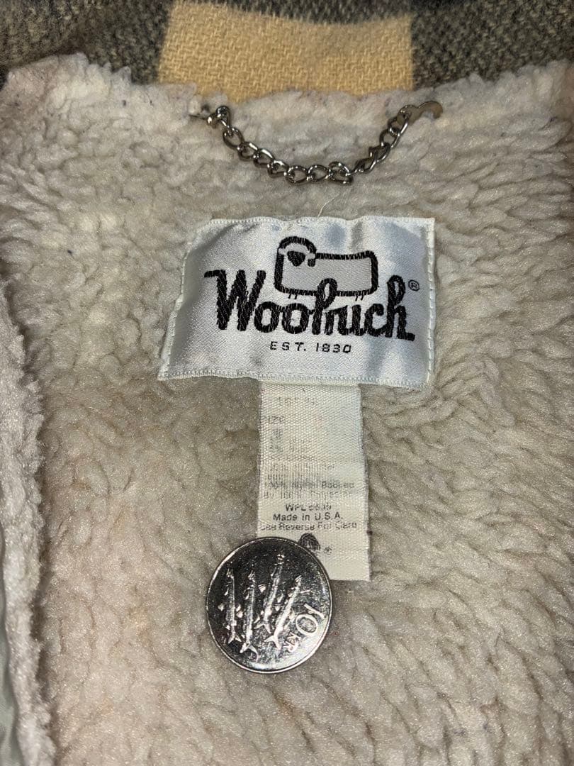 70’s Woolrich ウールハリントンジャケット USA製 短丈 裏ボア