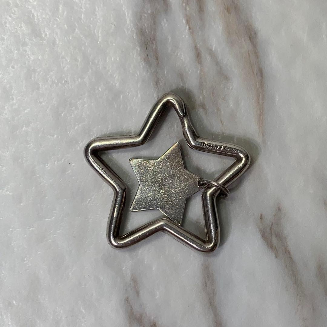 ティファニー キーリング シルバー925 刻印 スター 星 キーホルダー