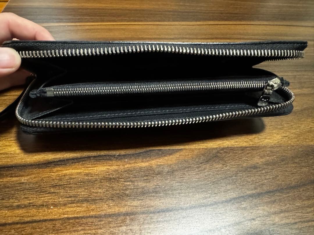 (美品)LOUIS VUITTON ブラック長財布 エピ クレマンス