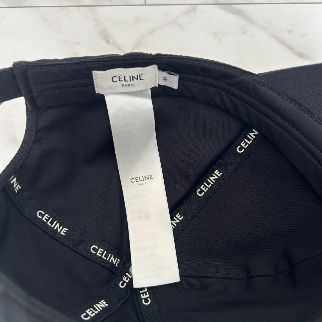 【美品】セリーヌ CELINE ロゴキャップ　Mサイズ　男女兼用