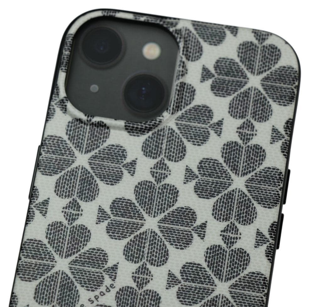 【ケイトスペード】スペードフラワー バンカーリング付 iPhone15 ケース