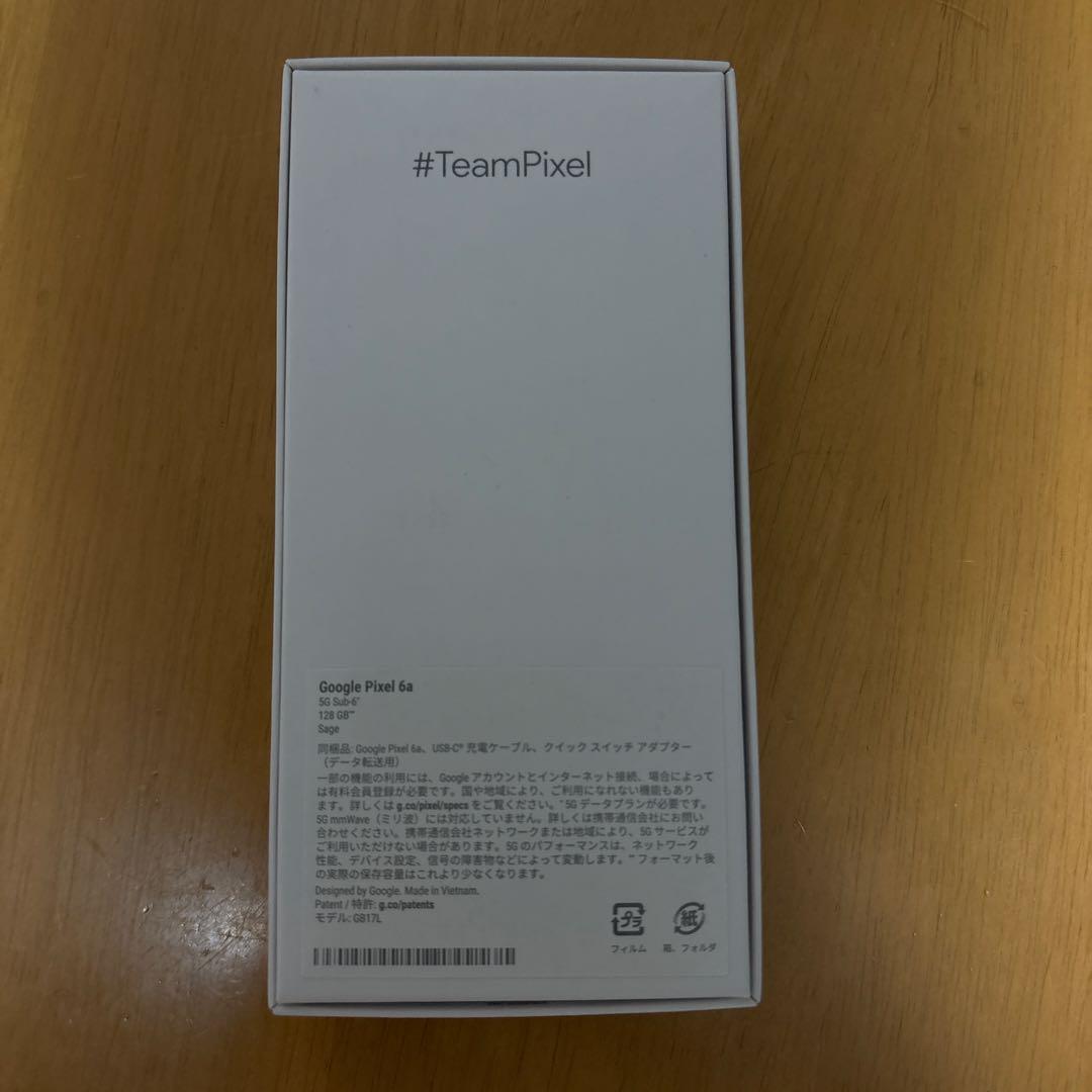 スマートフォン本体 Google pixel6a