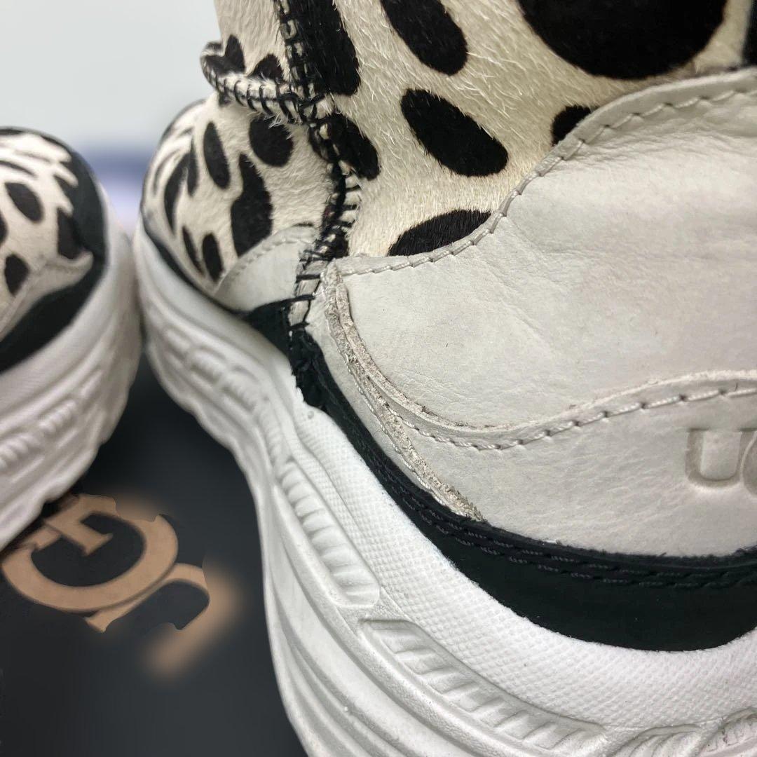 希少　UGG ショートブーツ ダルメシアン　ハラコ 軽い　厚底　23