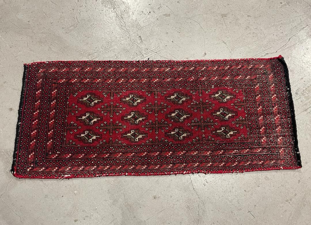 ⚫︎Vintage rug⚫︎114cm×47cm　トルクメン絨毯　アフガン