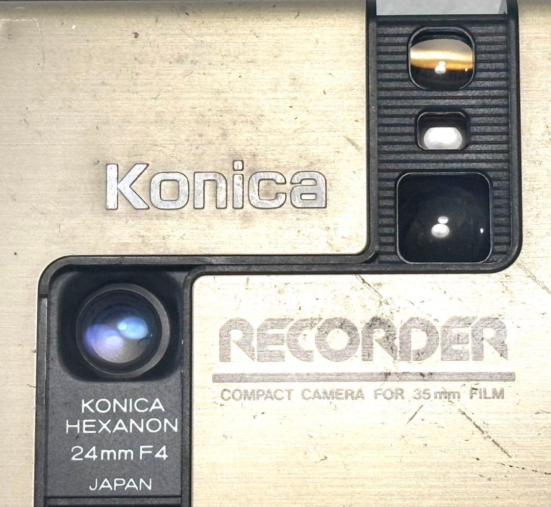 【動作品 希少】Konica RECORDER AUTO FOCUS ゴールド