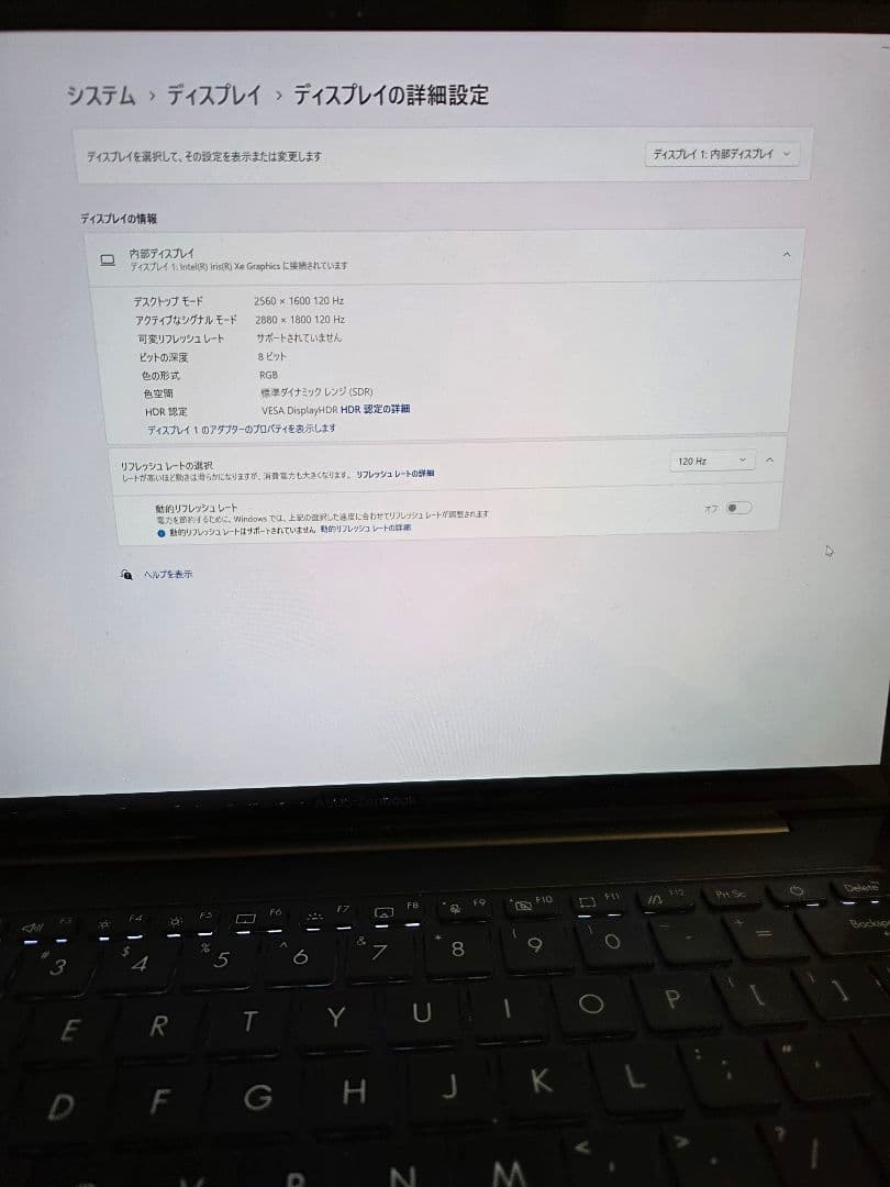 ASUS Zenbook 14X OLED Core i7 13世代 16GB