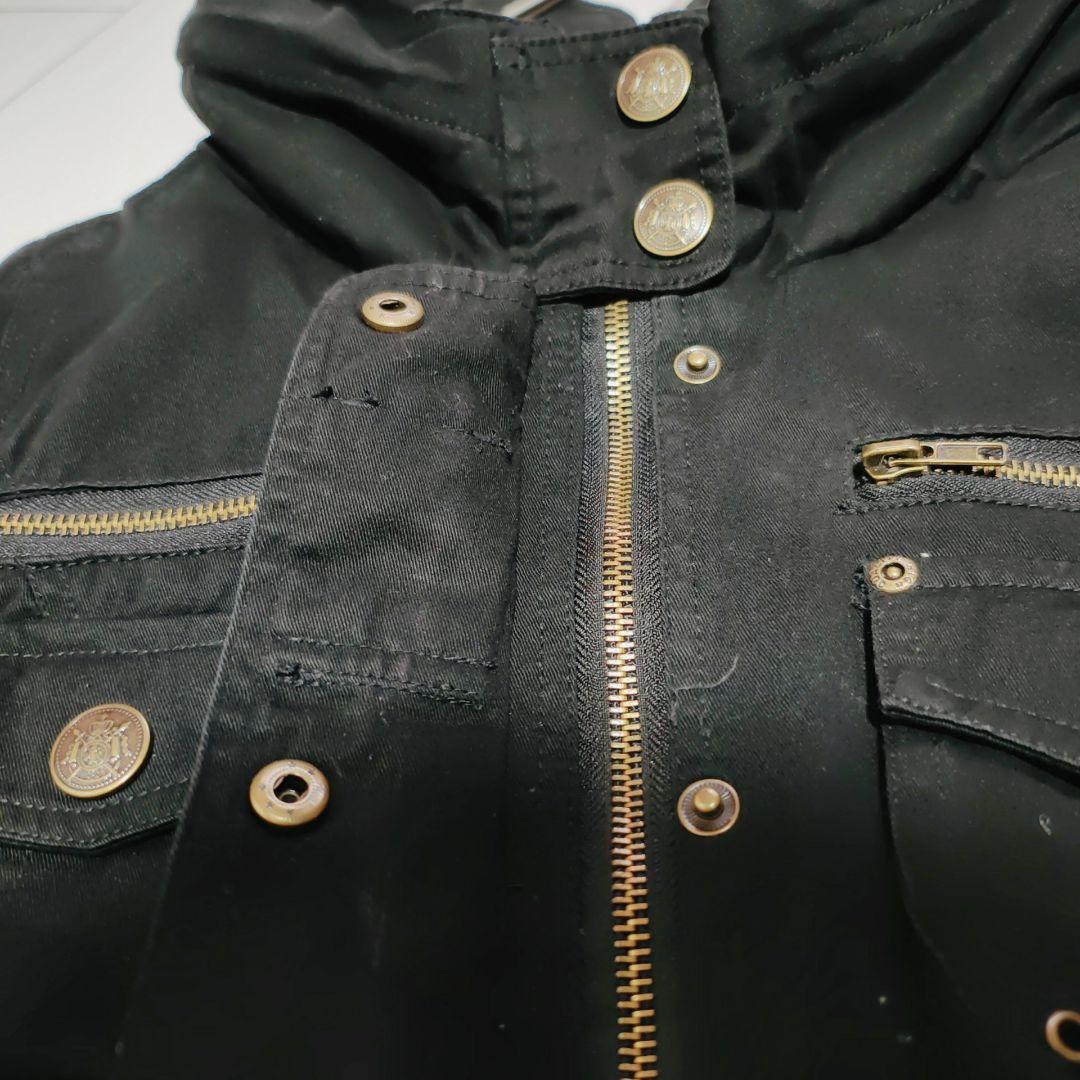 平成 Y2K ネオグランジ 古着 ギミック ベルテッド ミリタリージャケット