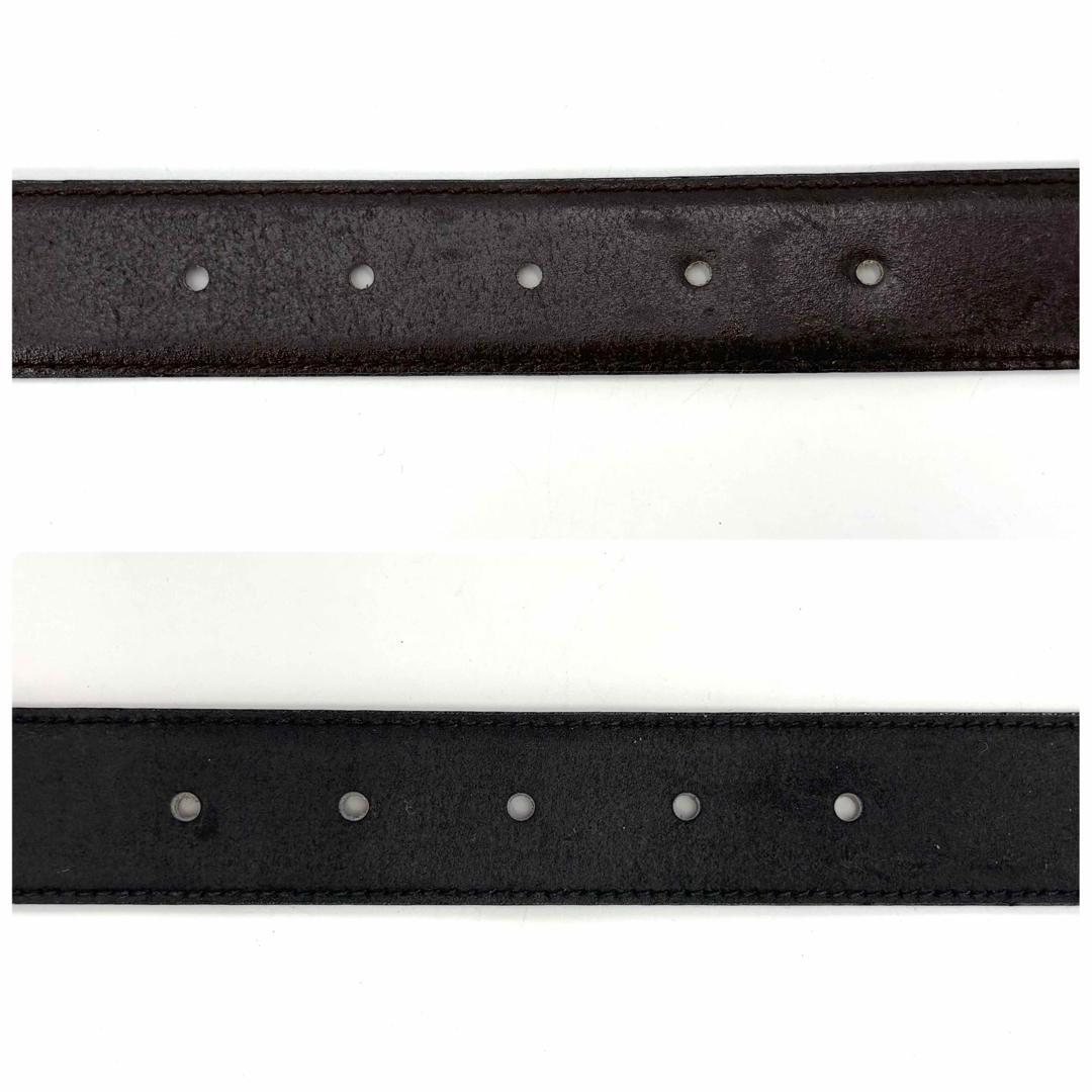 美品 CELINE セリーヌ レザーベルト トリオンフ ブラック