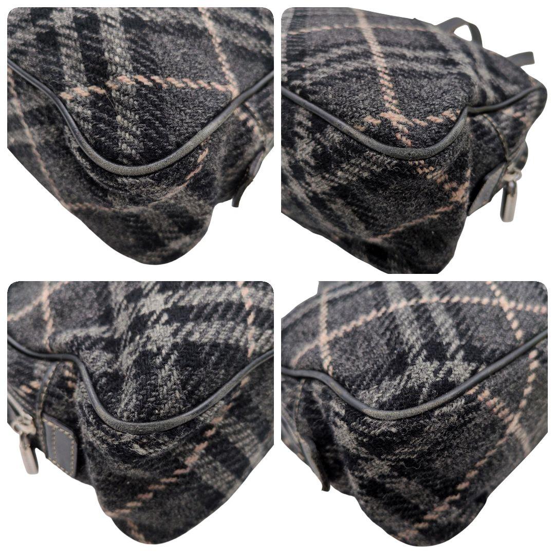 BURBERRY　ミニボストンバッグ　トートバッグ　チェック　1177