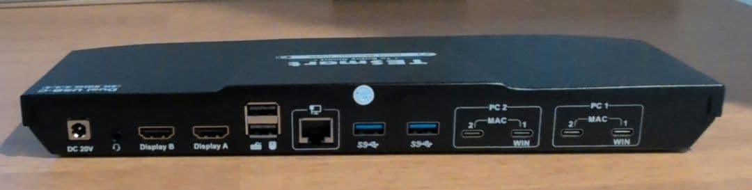 分配器・切替器 TESmart Dual Monitor KVM 4K 60Hz