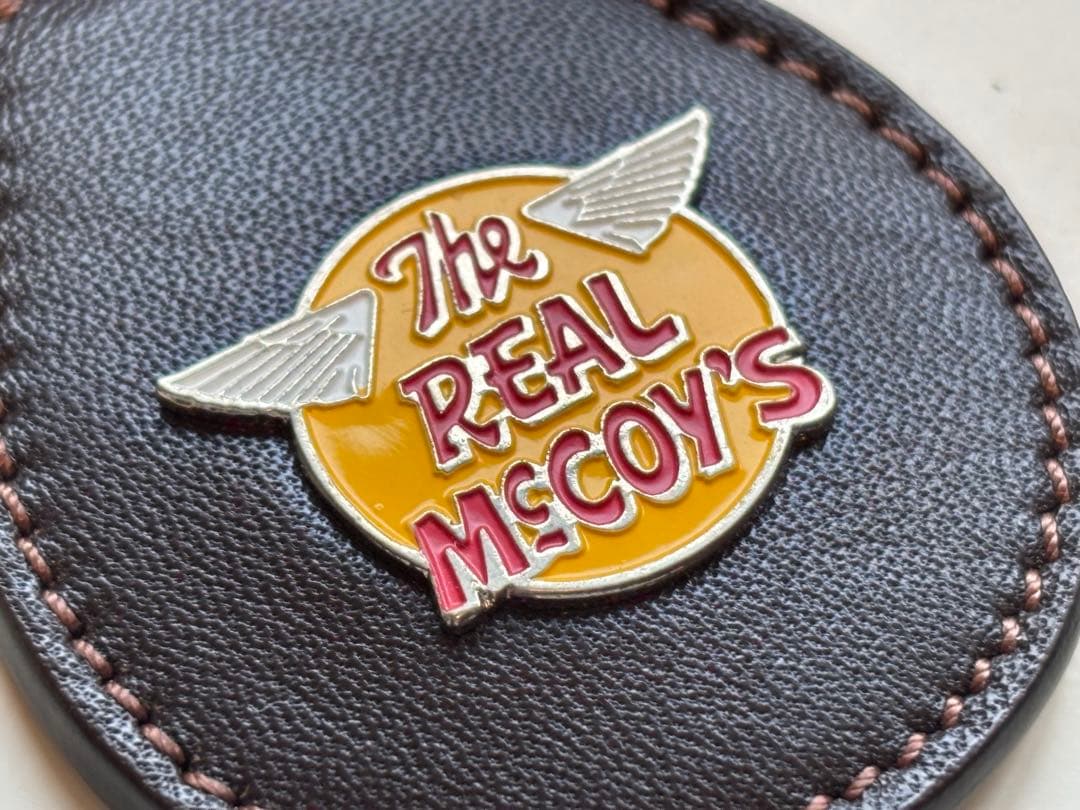 ザ・リアルマッコイズ/レザー/キーホルダー/旧ロゴ/ブラウン/ノベルティ/非売品
