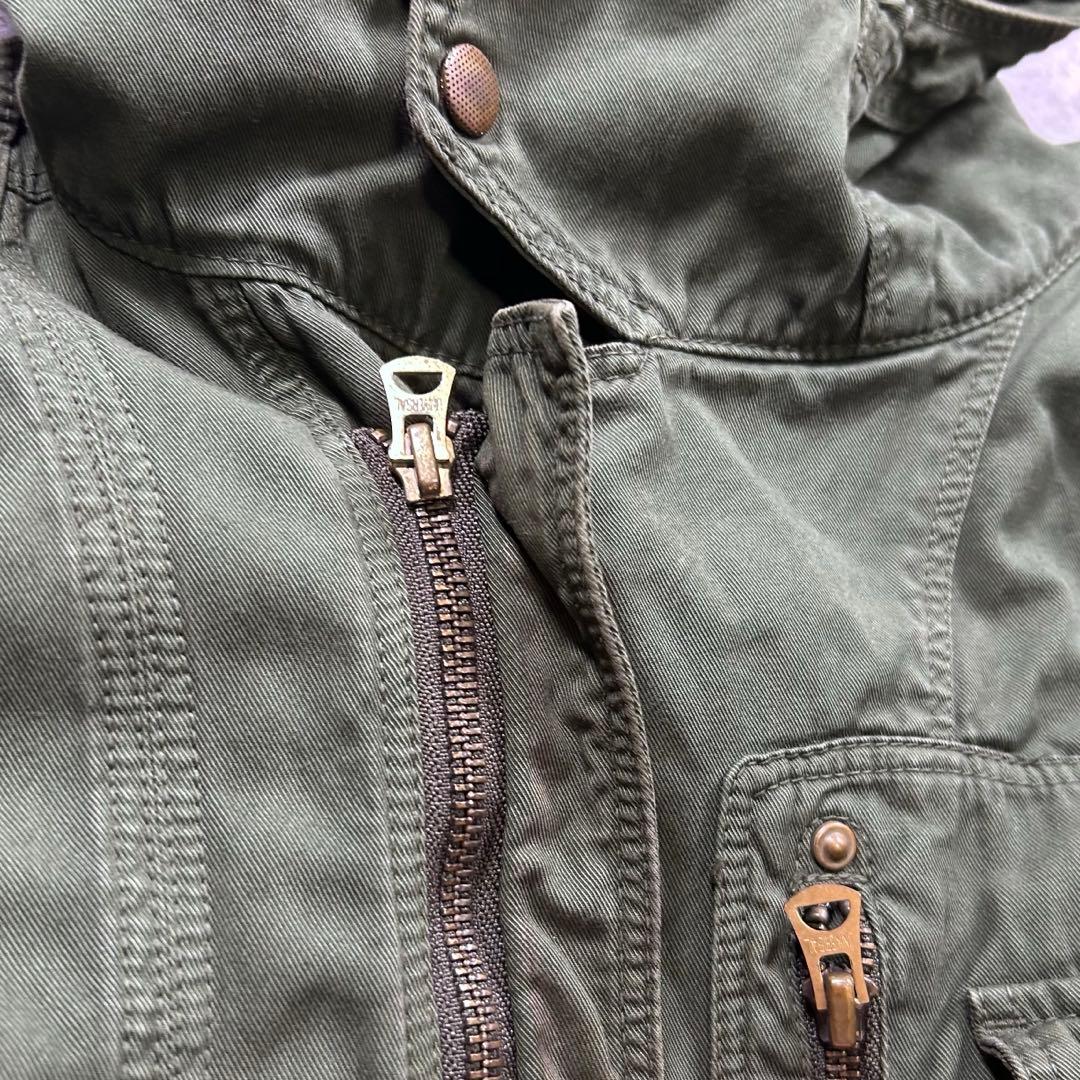 00s【archive】Halb/ギミックミリタリージャケット/Y2K/マスク◎