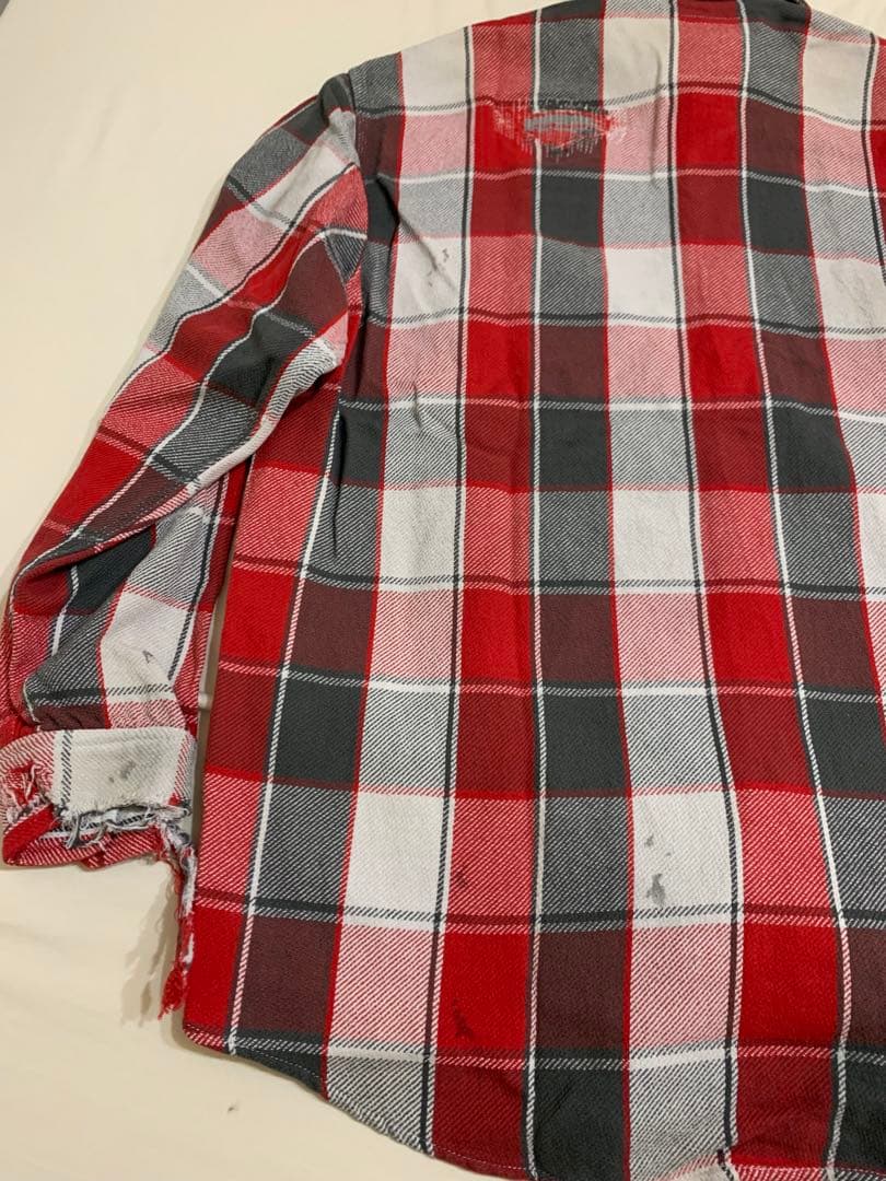 8*k様 BOWWOW 5周年リペアエイジングフランネルシャツ