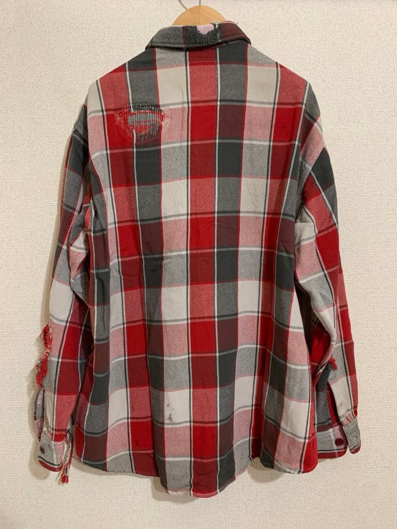 8*k様 BOWWOW 5周年リペアエイジングフランネルシャツ