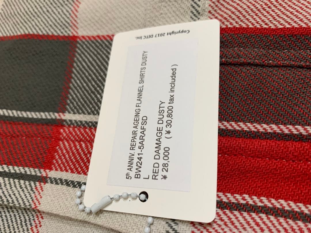 8*k様 BOWWOW 5周年リペアエイジングフランネルシャツ