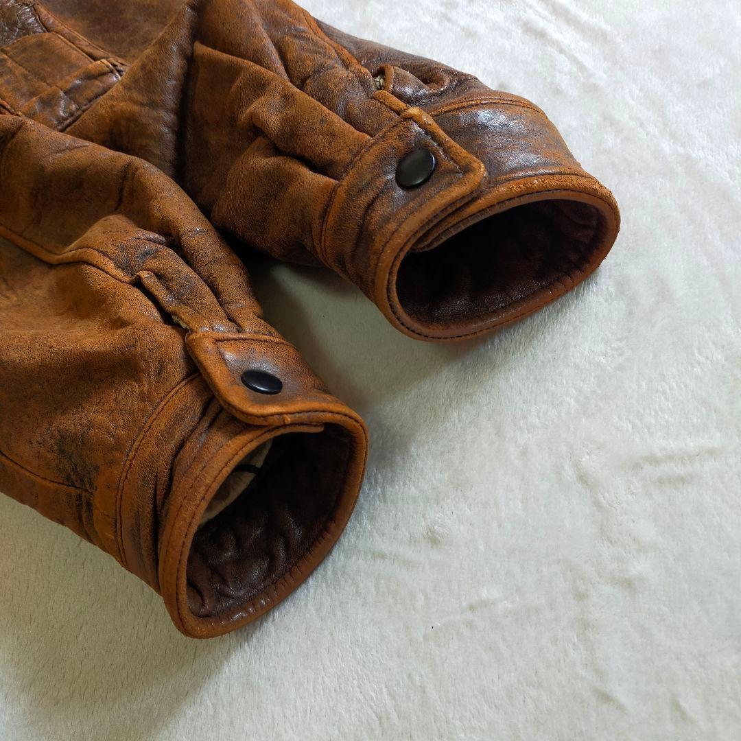 80S 90S　G-1タイプ　L　レザージャケット　フライトジャケット