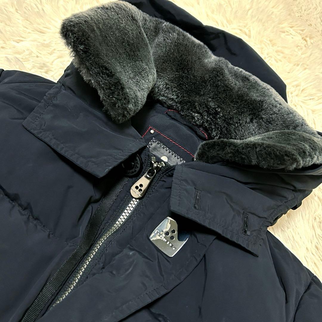 ピューテリー　PEUTEREY ブルゾン　ジャンパー　中綿　フード　ブラック　S