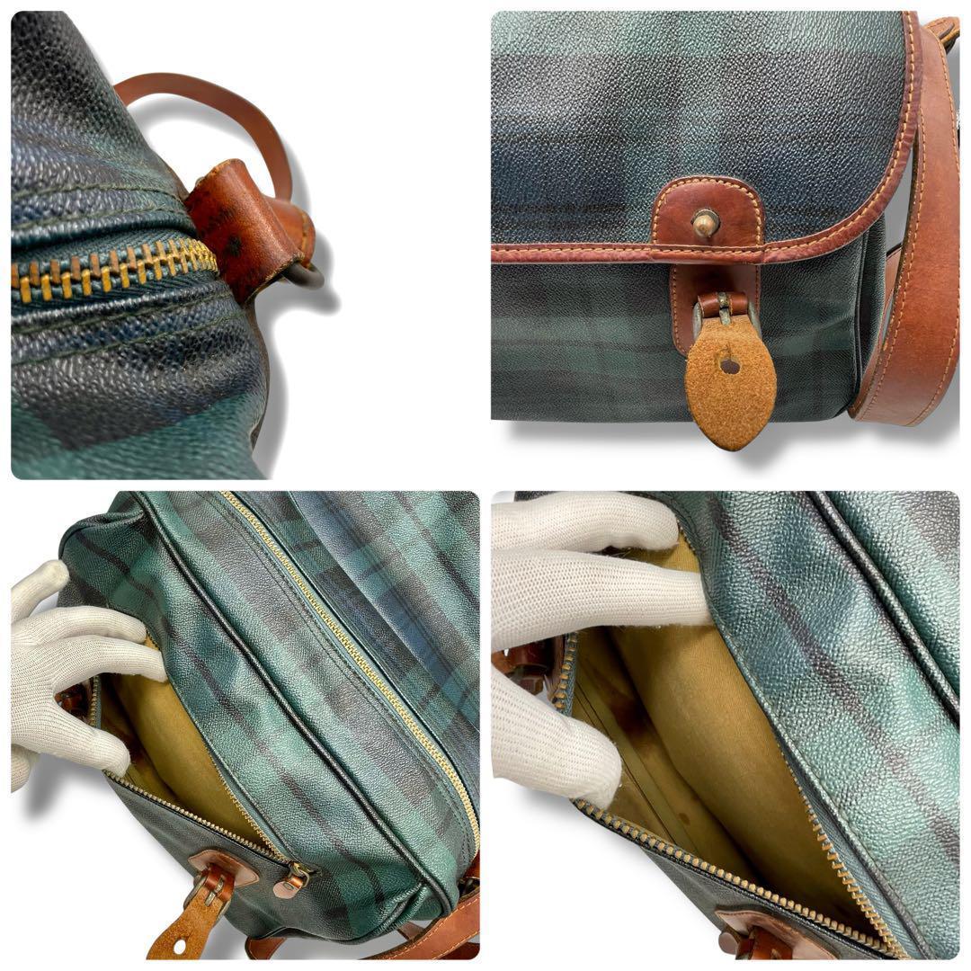 極美品 ラルフローレン ショルダーバッグ メッセンジャーバッグ PVC チェック